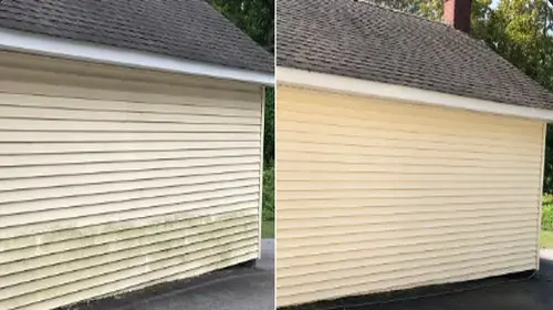 House soft washing before and after